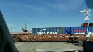 Train Crossing Daggett CA