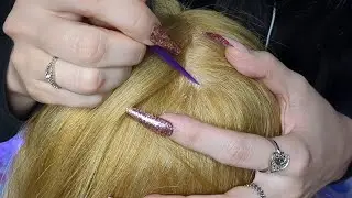 ASMR Scalp Check & Dandruff Search (No Talking)