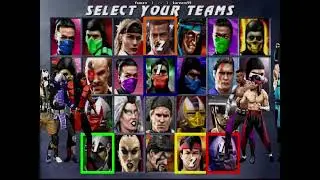 Mortal Kombat 3 &ndash; Ultimate. jogando com 3 bonecos. fighticade2