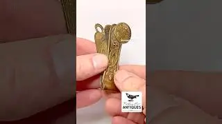 RARE Antique Paper Fastener Hole Punch, Brass, ca. 1874
