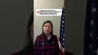 If Sec Noem is not removed from office, the House should move forward with impeachment proceedings.