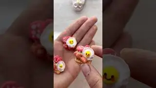 Part 1 | Cute breakfast 🍞🍳 #art #clay #polymer