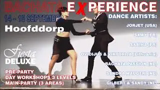 Fiesta Deluxe - BACHATA EXPERIENCE- Festival 14 & 15 September 2018