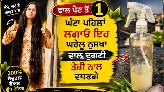 ਵਾਲ਼ ਧੋਣ ਤੋਂ 1 ਘੰਟਾ ਪਹਿਲਾਂ ਲਗਾਉ ਇਹ ਘਰੇਲੂ ਨੁਸਖਾ, ਵਾਲ਼ ਦੁਗਣੀ ਤੇਜ਼ੀ ਨਾਲ ਵਧਣਗੇ|#longhair ਪ੍ਰੀਤ ਦੀ ਸਾਦਗੀ 