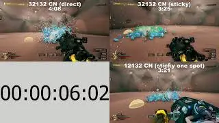 Deep Rock Science - Crystal Nucleation (Sticky Ice) direct hit versus sticky hit (typo: all 32132)