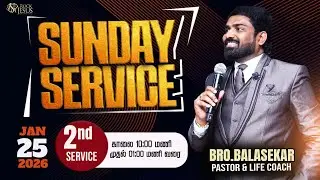 🔴LIVE SUNDAY [ 2nd SERVICE ] | Bro.Balasekar | 25.01.2026 | Lofty Cedar Ministry