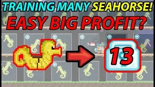 PROFIT FROM TRAINING SEAHORSE? 130 WLS EACH! BEST NO FARMING PROFIT? | Growtopia