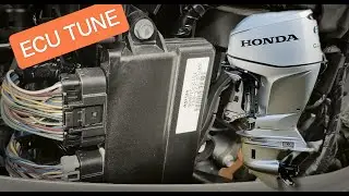 Honda BF60 ECUn ohjelmointi - ECU remapping (engl subs)