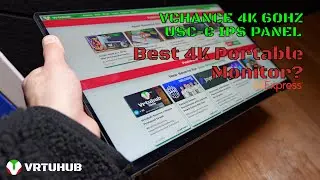 Лучший портативный IPS-монитор 4K 60 Гц — обзор VCHANCE 16 дюймов 4K UHD AU16 / AU16T