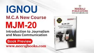 IGNOU MA Journalism  | MJM-20 Help Book (Guide) | Free Preview by Neeraj Publications