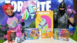 Fortnite Toy Challenge- Bright Bomber Vs. Black Knight ! || Toy Review || Konas2002