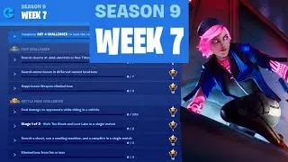 Fortnite | Season 9 Week 7 Challenges 😊 incl. secret battle star in loading screen #7