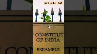 Article 361: Presidential immunity explained #indianconstituion #shorts #facts