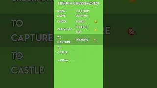 Learn French Chess Moves! ♟️ Essential Vocabulary for Beginners