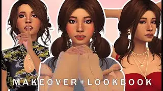 SIMS 4 CUTE SIM CAS MAKEOVER + CC LOOK BOOK 🌸|| SIM SWAP COLLAB WITH SAMSIMS1989