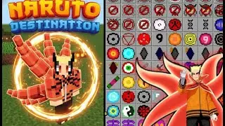Naruto Anime Mod for Minecraft PE 1.21-1.21.100 [ Naruto Baryon Mode Available 💪]