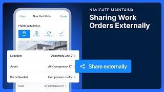 Navigate MaintainX | Sharing Work Orders Externally
