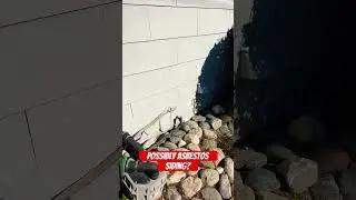 Asbestos exterior siding? Get it tested for confirmation #homeinspector #asbestos