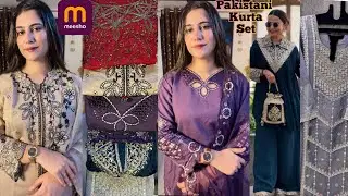 Meesho 10+ viral Pakistani kurta set stylish collection embroidered bahot zada pyare h guys 🥰