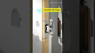 Invisible door hydraulic hardware with soft closing #hinge #hinges #hardware #kitchencabinet