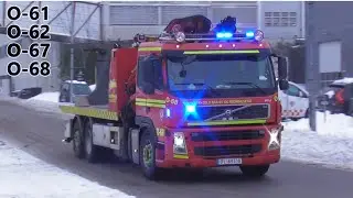 Oslo fire department responding from Bryn fire station | Bryn brannstasjon utrykning