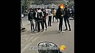 Splendor bike ride reaction video🔥/Splendor bike attitude status 😘/#shorts #short #viral #reaction