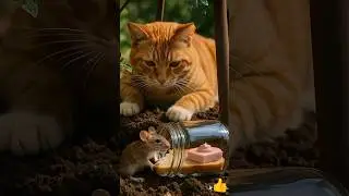 Clever Orange Cat Vs Clever Mouse 😱🐱🐭🐱 #cat #mouse #mousemurah #catlife #cute #shortsfeed