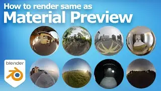 Как использовать Blender Default HDRI для рендеринга, соответствующего предварительному просмотру...