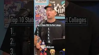 Top 10 States With The Most Colleges! Which Is First? #shorts #college #states #top10 #usa