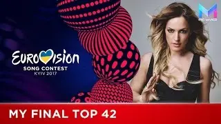 Eurovision 2017 - MY FINAL TOP 42 (before the show)