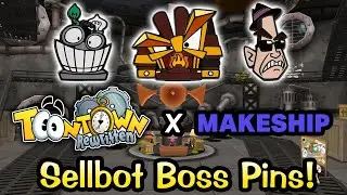 Toontown Rewritten X Makeship | Sellbot Boss Enamel Pins! (VP Commentary)