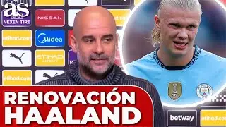 GUARDIOLA compara a HAALAND con MESSI y RONALDO tras su RENOVACI&Oacute;N