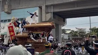 令和7年岸和田だんじり祭岸和田天神宮宮入