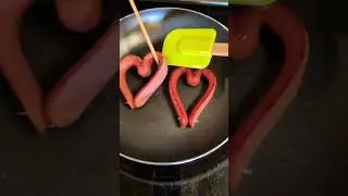 Eggs Heart dogs Shape  #cooking #viralshort #breakfastrecipes #food