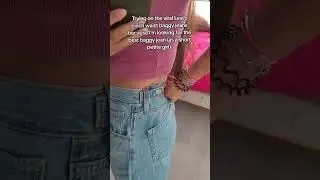 Trying the viral Levi cinch waist baggy jeans #levis #levijean #levisjeans
