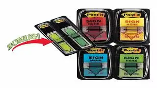 Enjoy Warehouse Direct pricing on 3M Post-It Sign Here Flags today at Inkjet Wholesale.