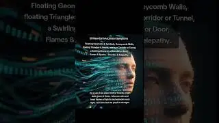 Floating Geometry & Symbols, Honeycomb Walls, floating Triangles #sacredgeometry #divinegeometry #5d
