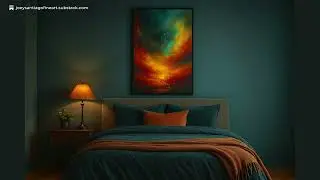 Emberwake Horizon Abstract Art Print