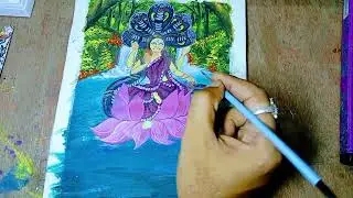 How to draw five head snake,how to draw manasha devi easy