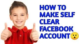 HOW TO MAKE SELF CLEAR FACEBOOK ACCOUNT NEW TRICK || BY TECHNICALZEE ||