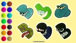 Alphabet Lore Letter  B in 6 Different Styles (Normal, Evil, Zombie, Fat)