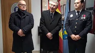 El alcalde de O Barco, en la inauguración de la nueva sede de la Policía Local