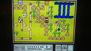 Retro 1988 Nintendo NES Super Mario Bros 3 World 2 map 3 secret area Sunday January 11th 2026