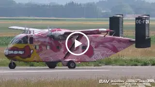 Short SC7 Skyvan - Pink Aviation Services OE-FDN - landing at Memmingen Airport
