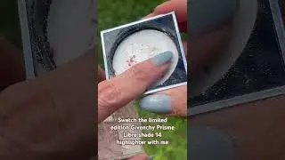 Swatch the 2024 holiday limited edition Givenchy Prisme Libre shade 14 highlighter with me 🎄