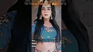 boy to girl transition 🙆😂💯 #sanatani #transformation
