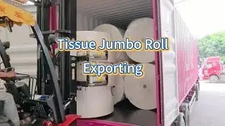 Exporting Tissue Jumbo Rolls for converting oilet paper, facial tissue, paper napkins, paper towels.
