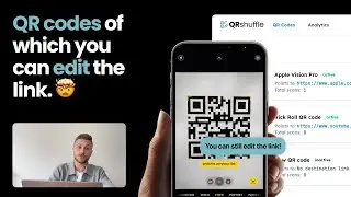 QR codes of which you can edit the link. 🤯 – QRshuffle.com Demo