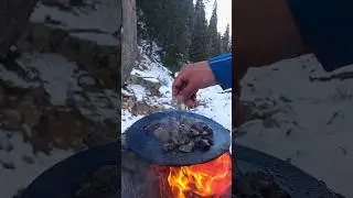 Cooking Liver Recipe #AmsrNature's #OutdoorCooking #RoastedLiver #Wilderness #Natures #ShortsYoutube