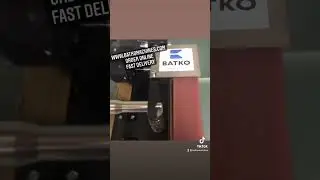 BATKO MACHINES - Coin test on the Batko3000XL belt grinder AMAZING !